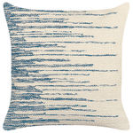 Dekokissen 2er Set RIVINA Baumwolle 45 x 45 cm Beige Streifenmuster