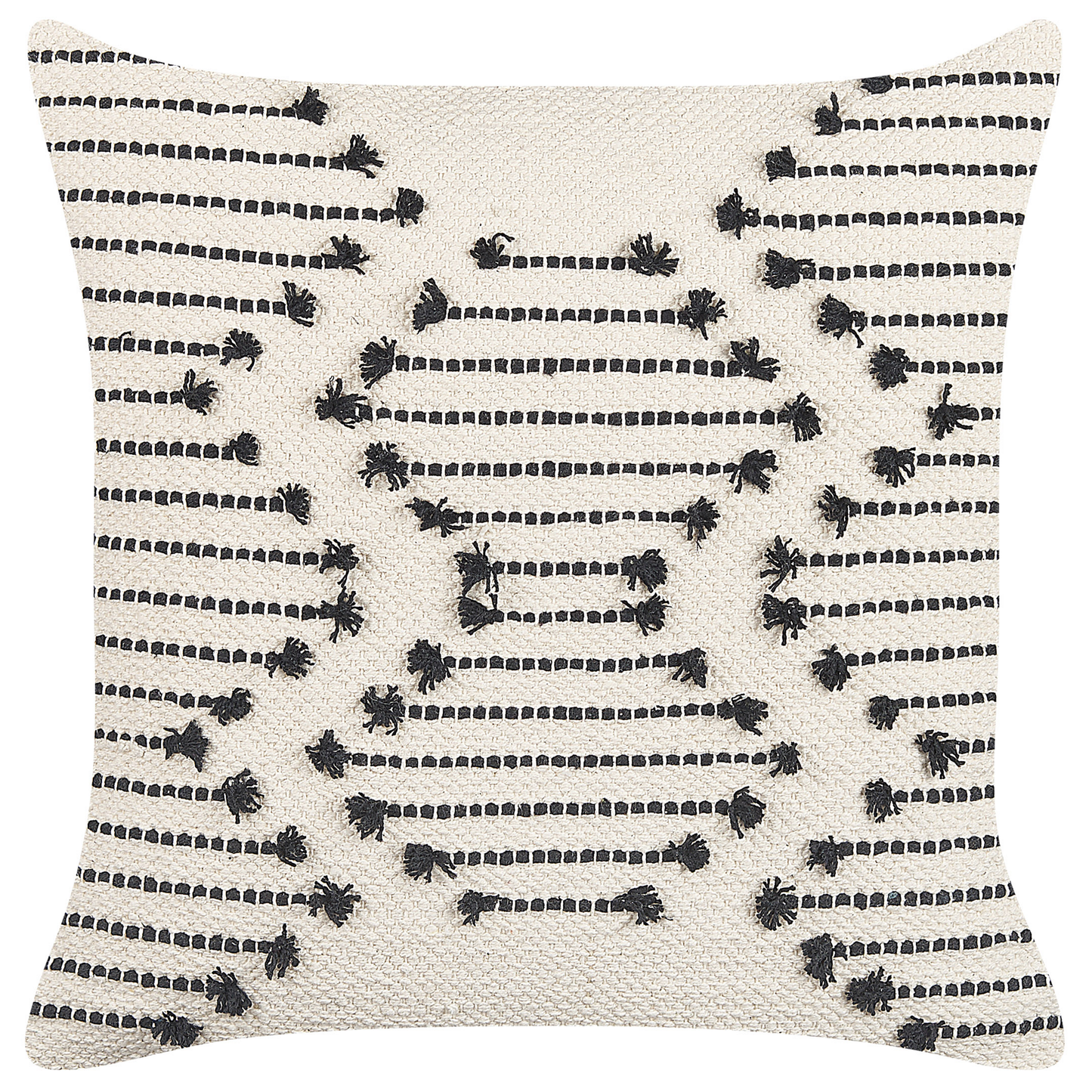 Kissen 2er Set Baumwolle Beige MYRTUS 45 x 45 cm