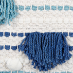 Dekokissen 2er Set DATURA Baumwolle 45 x 45 cm Blau Geometrisches Muster