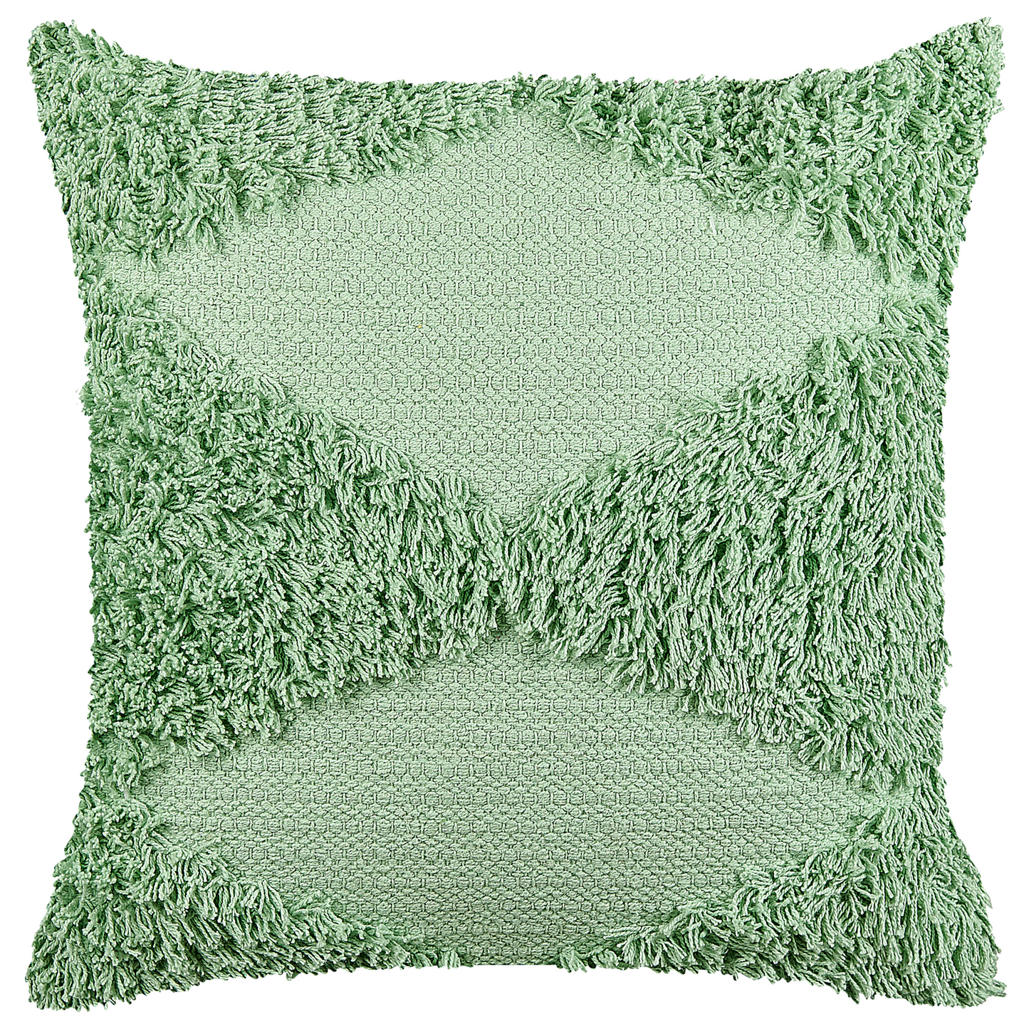 Dekokissen 2er Set RHOEO Baumwolle 45 x 45 cm Hellgrün Geometrisches Muster