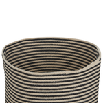 Textilkorb Baumwolle beige / schwarz ⌀ 41 cm YERKOY