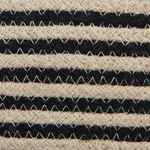 Textilkorb Baumwolle beige / schwarz ⌀ 41 cm YERKOY