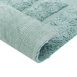 Teppich Baumwolle mintgrün 160 x 230 cm geometrisches Muster Kurzflor SIRNAK