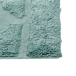 Teppich Baumwolle mintgrün 160 x 230 cm geometrisches Muster Kurzflor SIRNAK