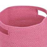 Textilkorb Baumwolle rosa ⌀ 30 cm 2er Set CHINIOT