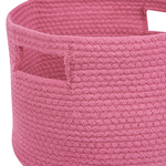 Textilkorb Baumwolle rosa ⌀ 30 cm 2er Set CHINIOT