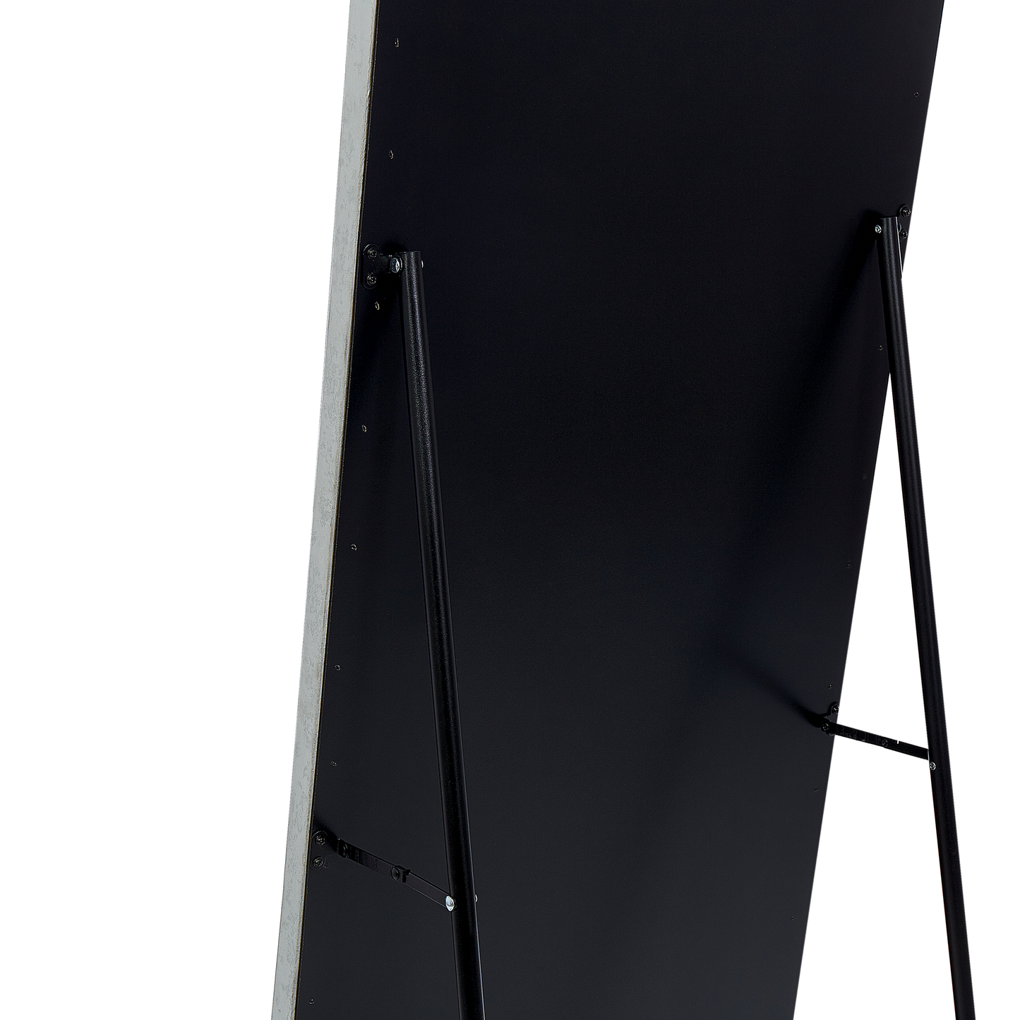 Standspiegel LOCRONAN 150 cm Kunstleder Hellgrau