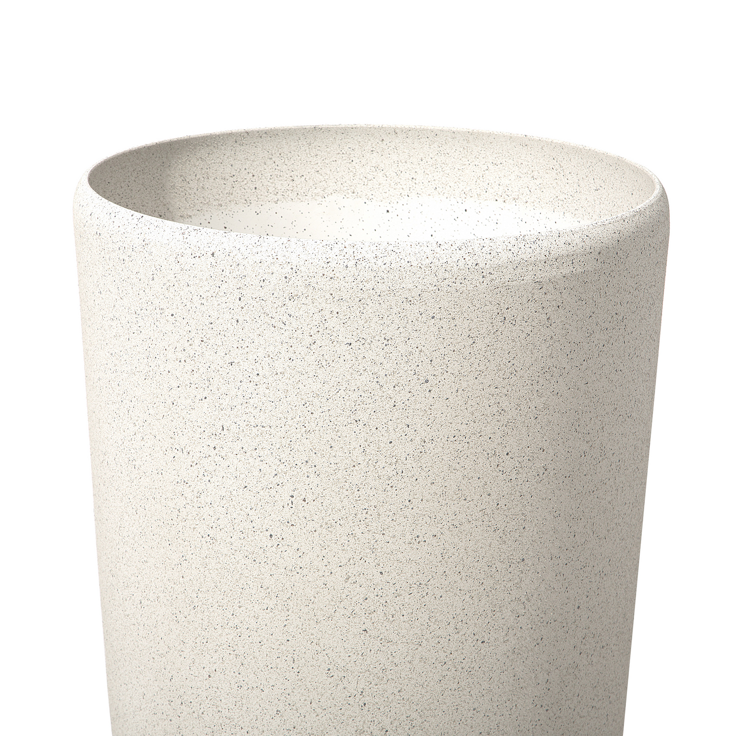 Set mit 2 Blumentöpfen ABDERA Stein 23 cm Hellbeige