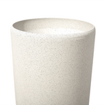 Set mit 2 Blumentöpfen ABDERA Stein 23 cm Hellbeige