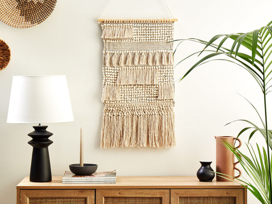 Wandbehang GUJRAT Baumwolle 102 cm Beige