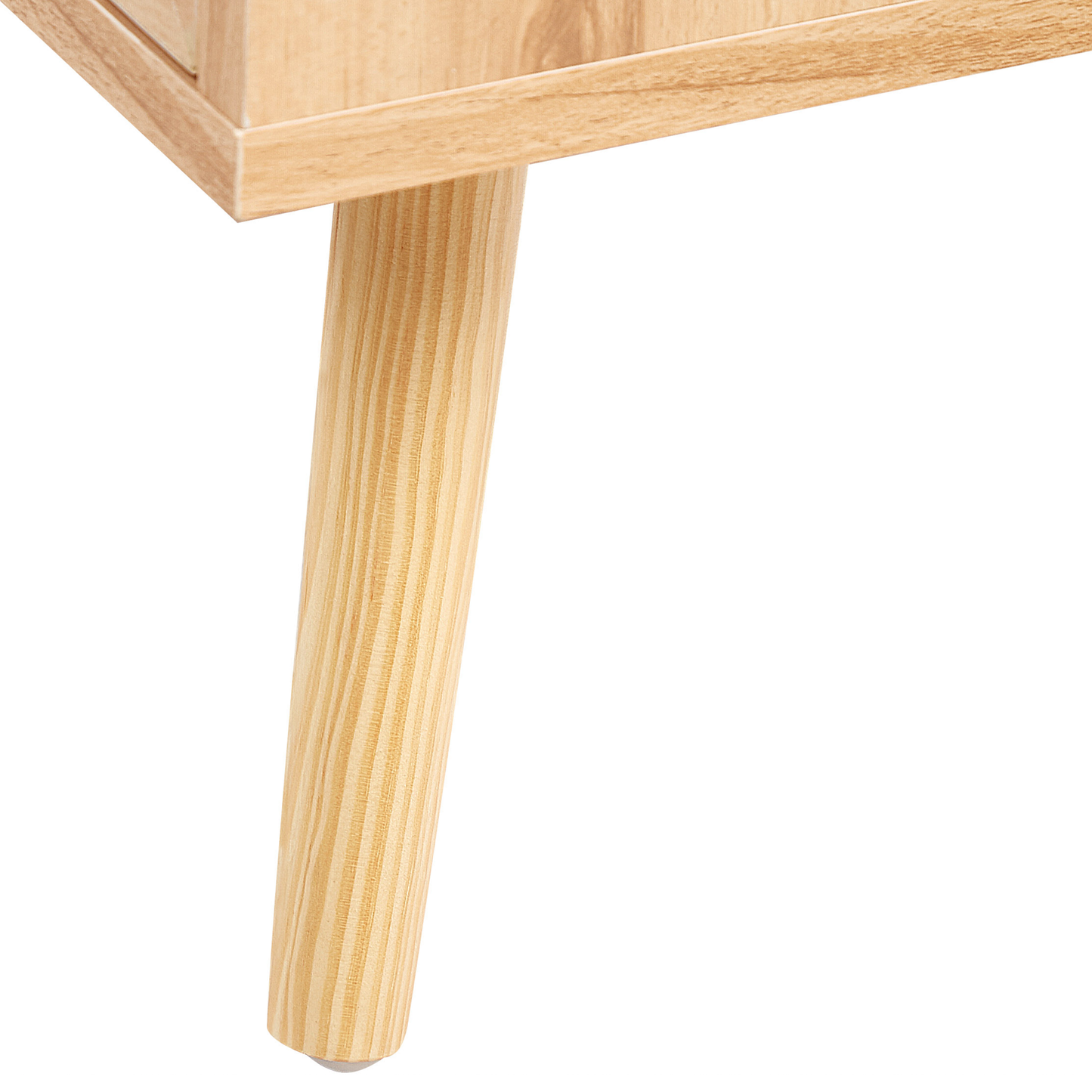 Kommode mit 6 Schubladen PEROTE Rattan 75 cm Holzoptik Hellbraun