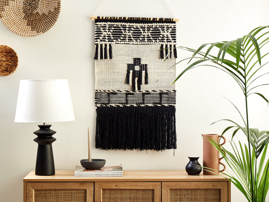 Wandbehang LARKANA Baumwolle 117 cm Beige