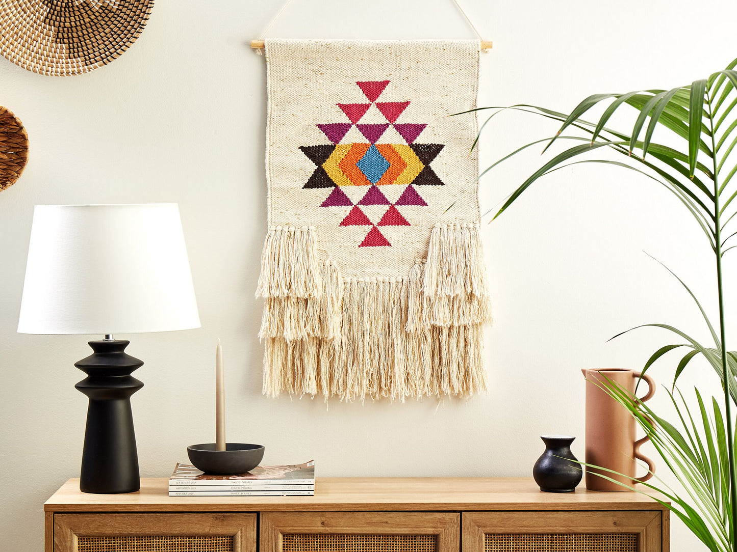 Wandbehang VEHARI Baumwolle 104 cm Bunt