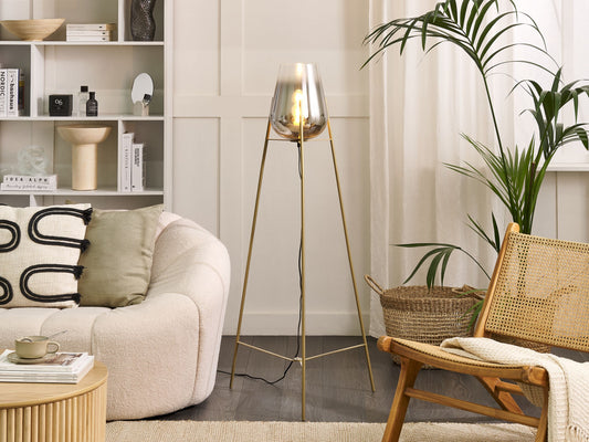 Stehlampe MENA Metall Gold