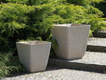 Set mit 2 Blumentöpfen DELOS Stein 49 cm Beige