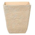 Set mit 2 Blumentöpfen DELOS Stein 49 cm Beige