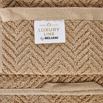 Handtücher 9er Set MITIARO Baumwollfrottee Sandbeige