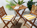 Gartenstuhlkissen 2er Set TERNI 37 x 34 cm Gelb