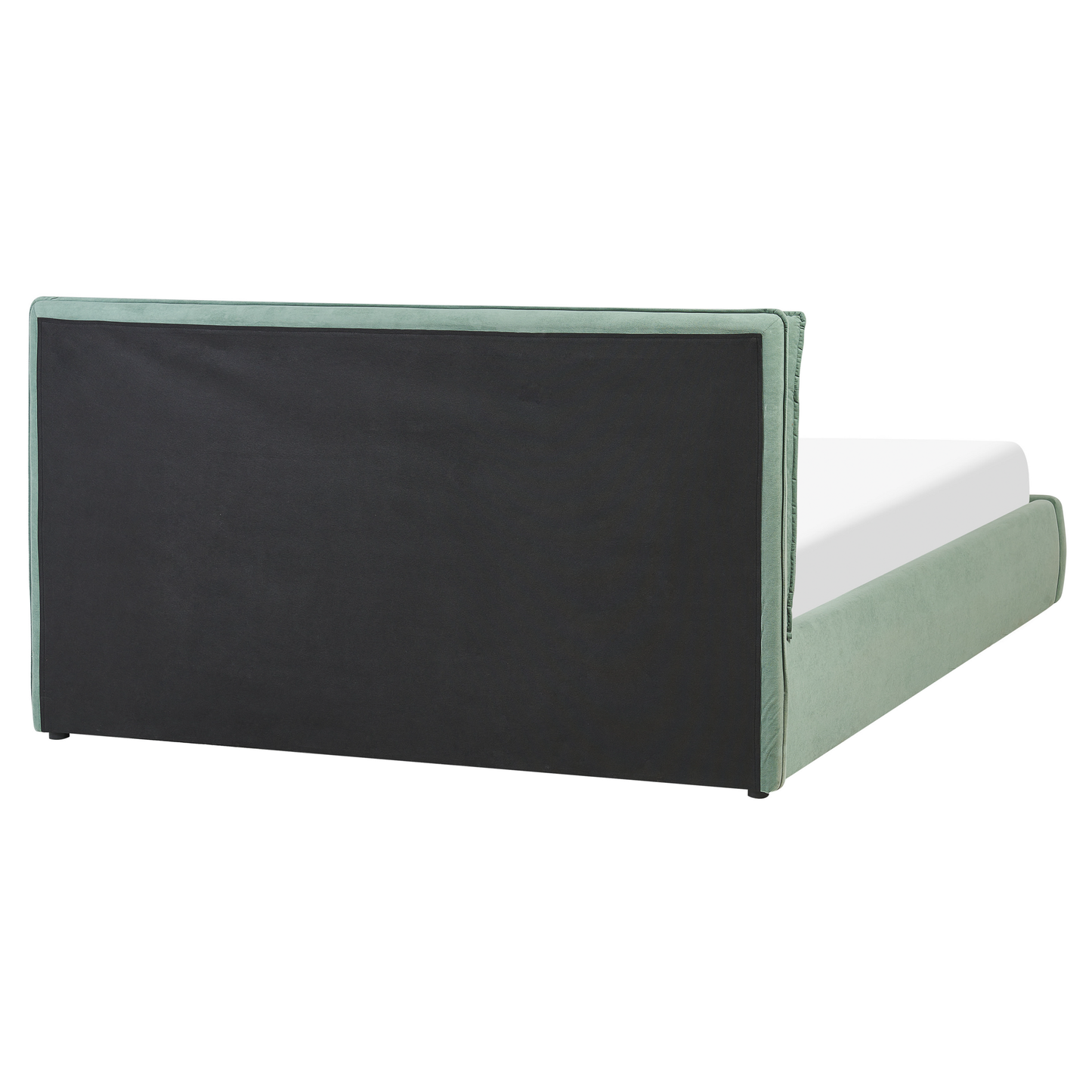Bett mit Stauraum Samtstoff BAJONNA 160 x 200 cm Mintgrün