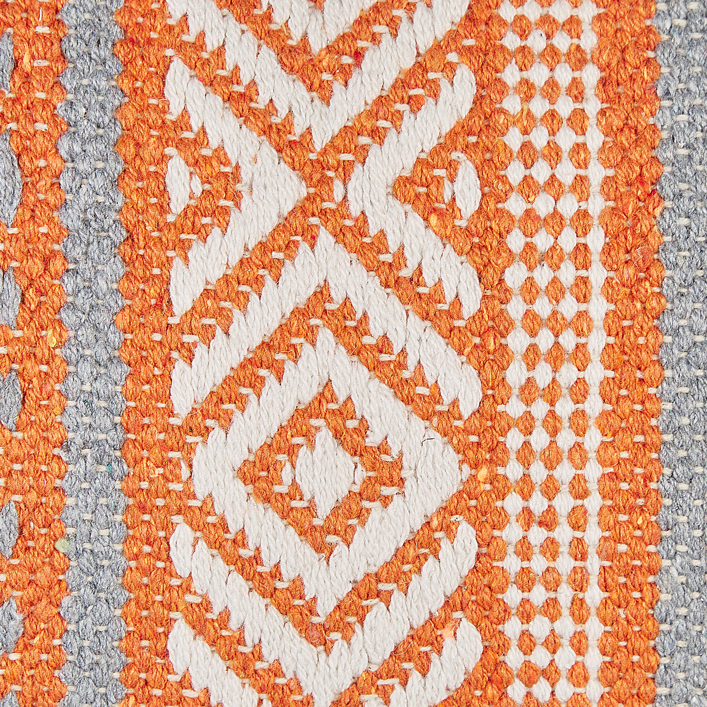 Dekokissen INULA Baumwolle 30 x 50 cm Orange Geometrisches Muster