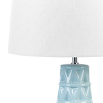 Tischlampe aus Keramik Blau VINCES