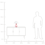 Tischleuchte FERRY Keramik Rosa