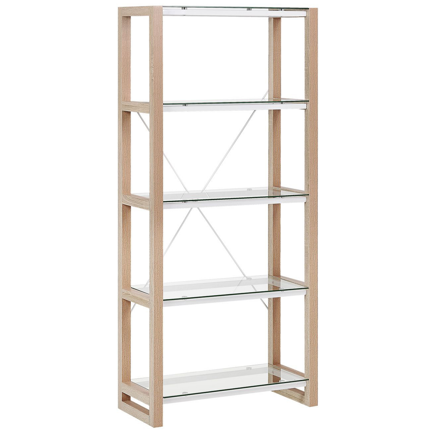 Büromöbel-Set weiss / heller Holzfabton JENKS/HAMDEN