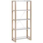 Büromöbel-Set weiss / heller Holzfabton JENKS/HAMDEN