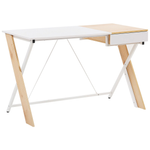 Büromöbel-Set weiss / heller Holzfabton JENKS/HAMDEN