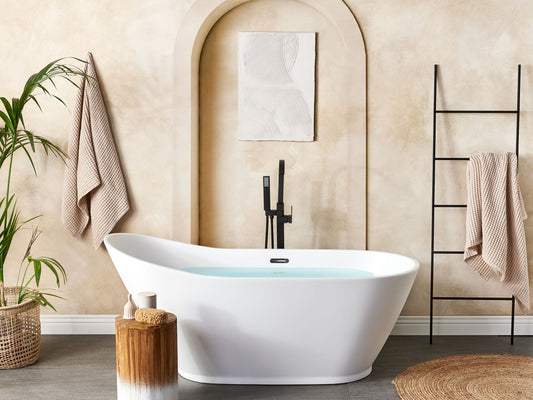 Badewanne freistehend weiss oval 170 x 75 cm LONDRINA
