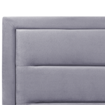 Bett mit Stauraum Samtstoff ROUEN 180 x 200 cm Dunkelgrau