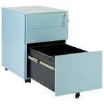 Büroschrank CAMI Metall Hellblau