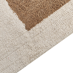 Teppich Baumwolle mehrfarbig 160 x 230 cm geometrisches Muster Kurzflor NIKSAR