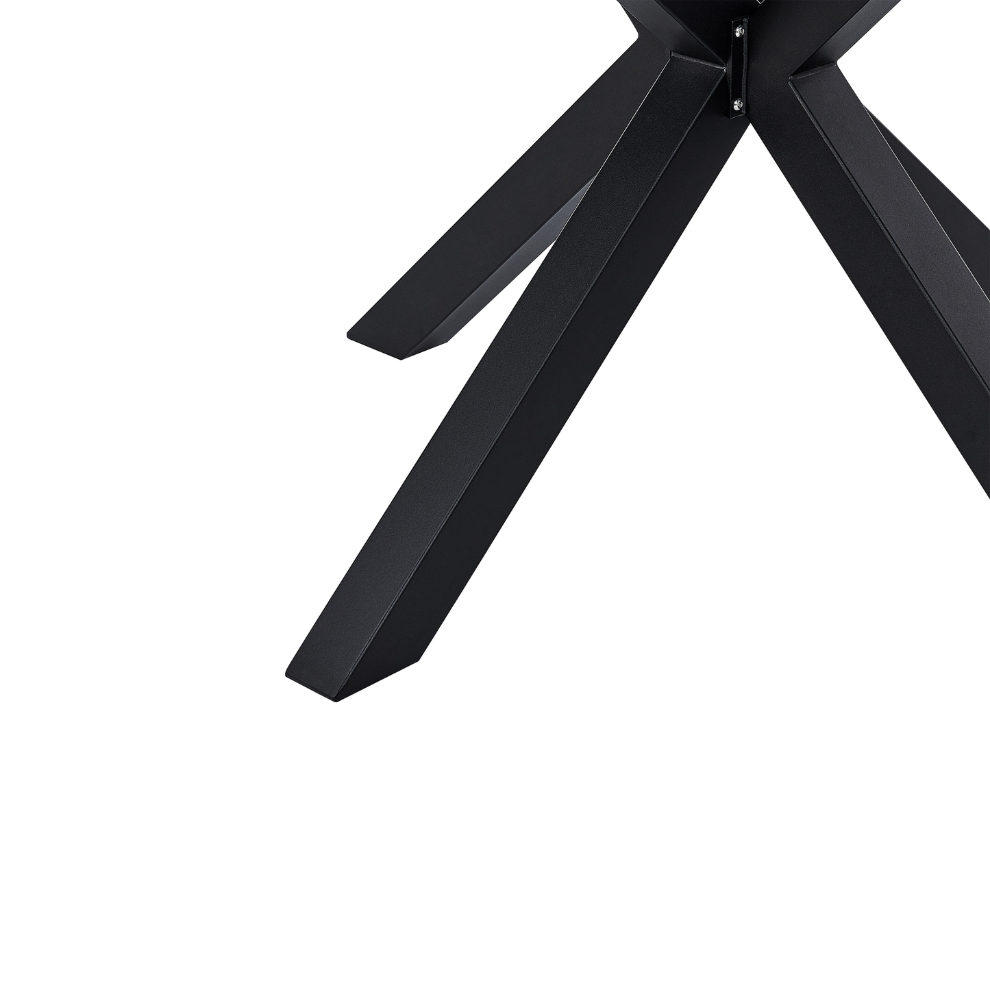 Gartentisch MALETTO 120 cm 120 cm Glas Schwarz