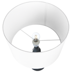 Tischlampe aus Keramik schwarz CERILLOS
