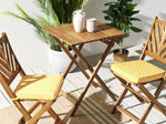 Gartenstuhlkissen 2er Set TERNI 37 x 34 cm Gelb