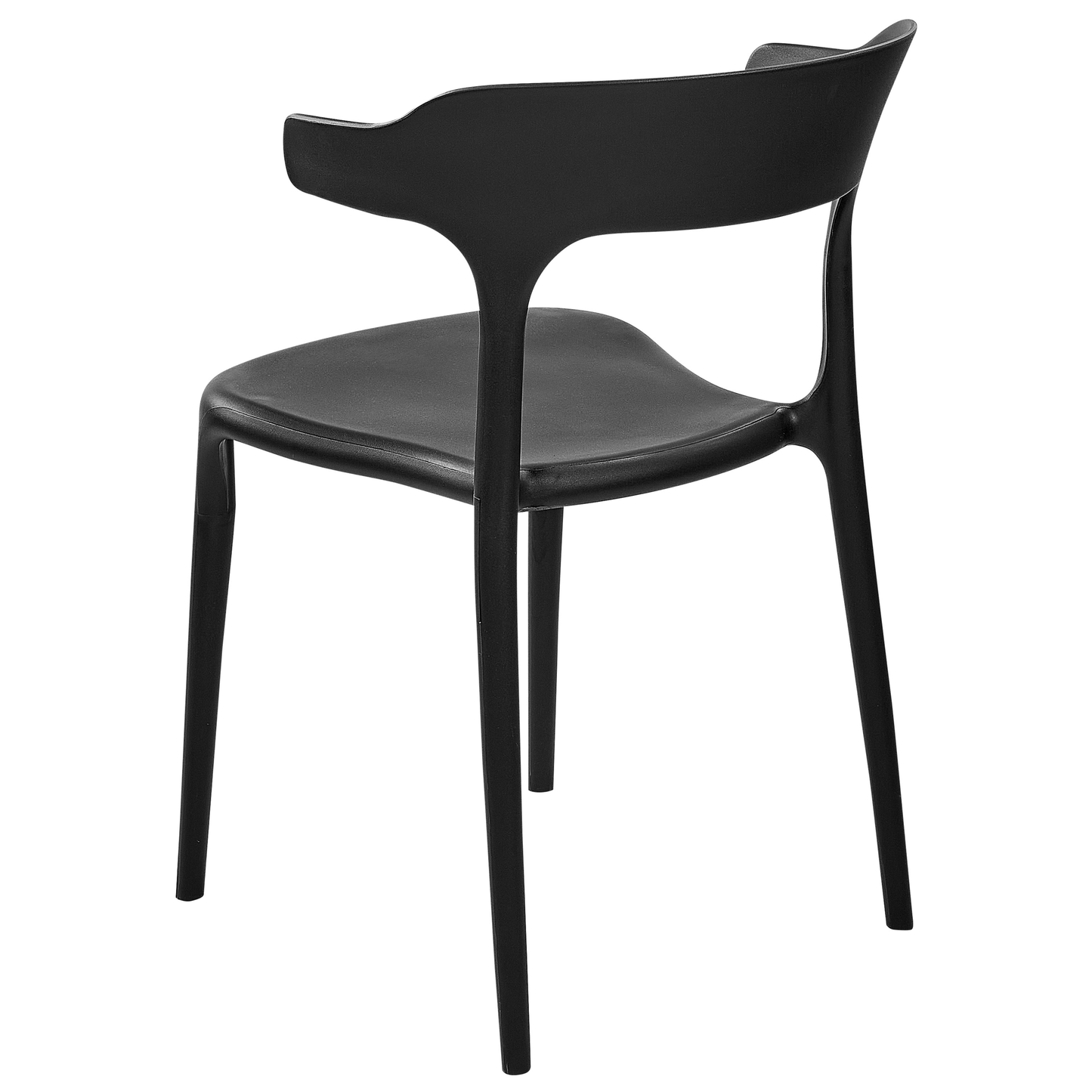 Gartenstuhl 4er Set GUBBIO Schwarz