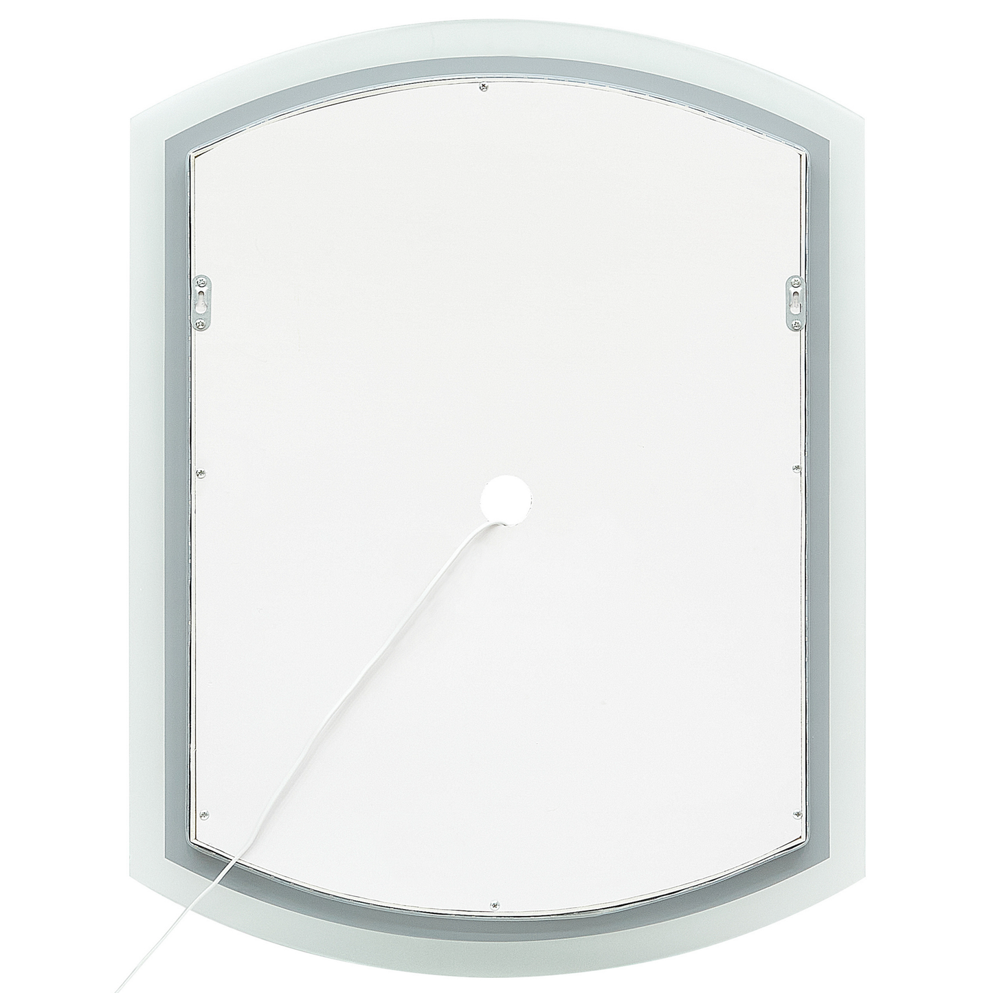 LED-Badezimmer-Spiegel BEZIERS 60 cm 78 cm Silber