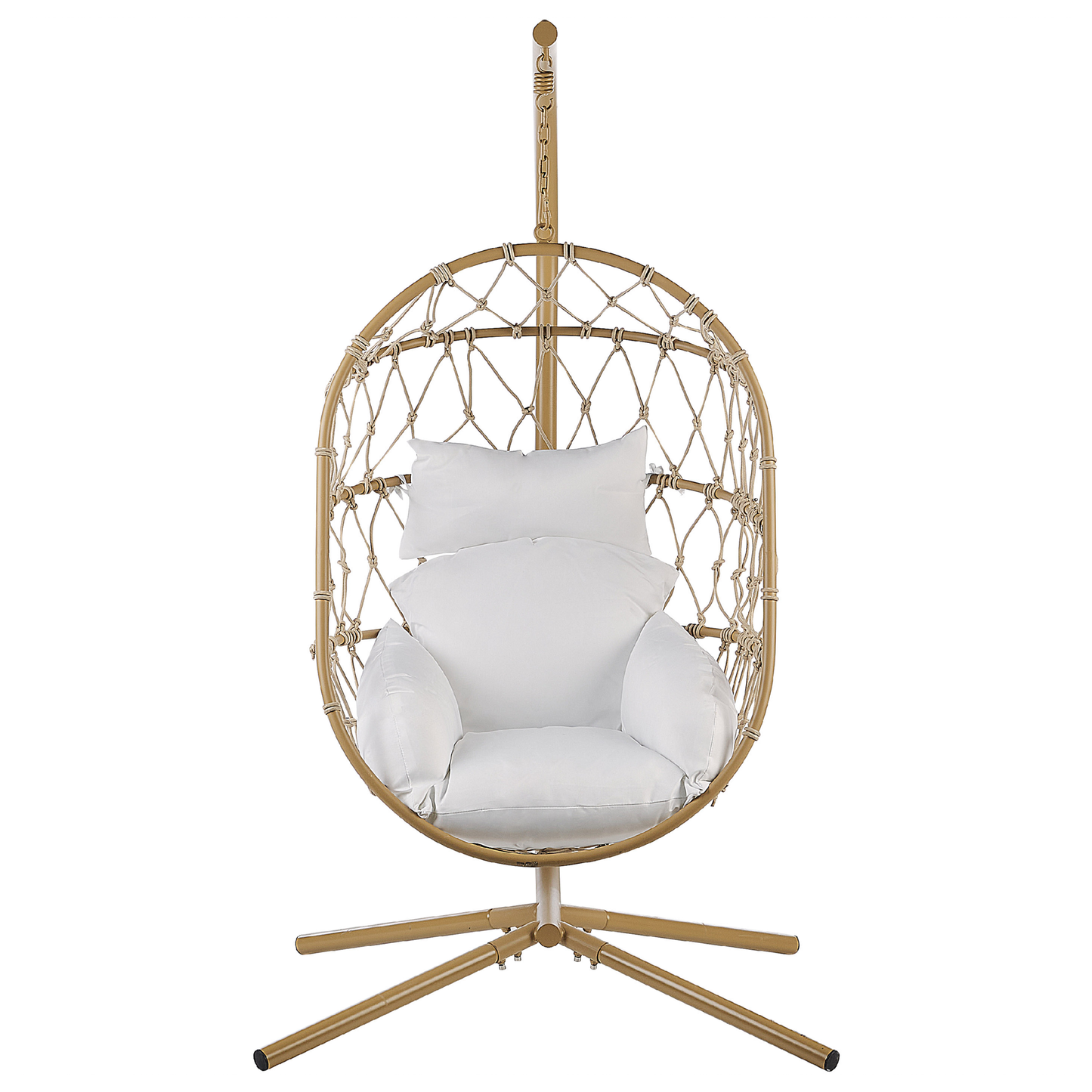 Hängesessel mit Gestell ADRIA Metall Beige