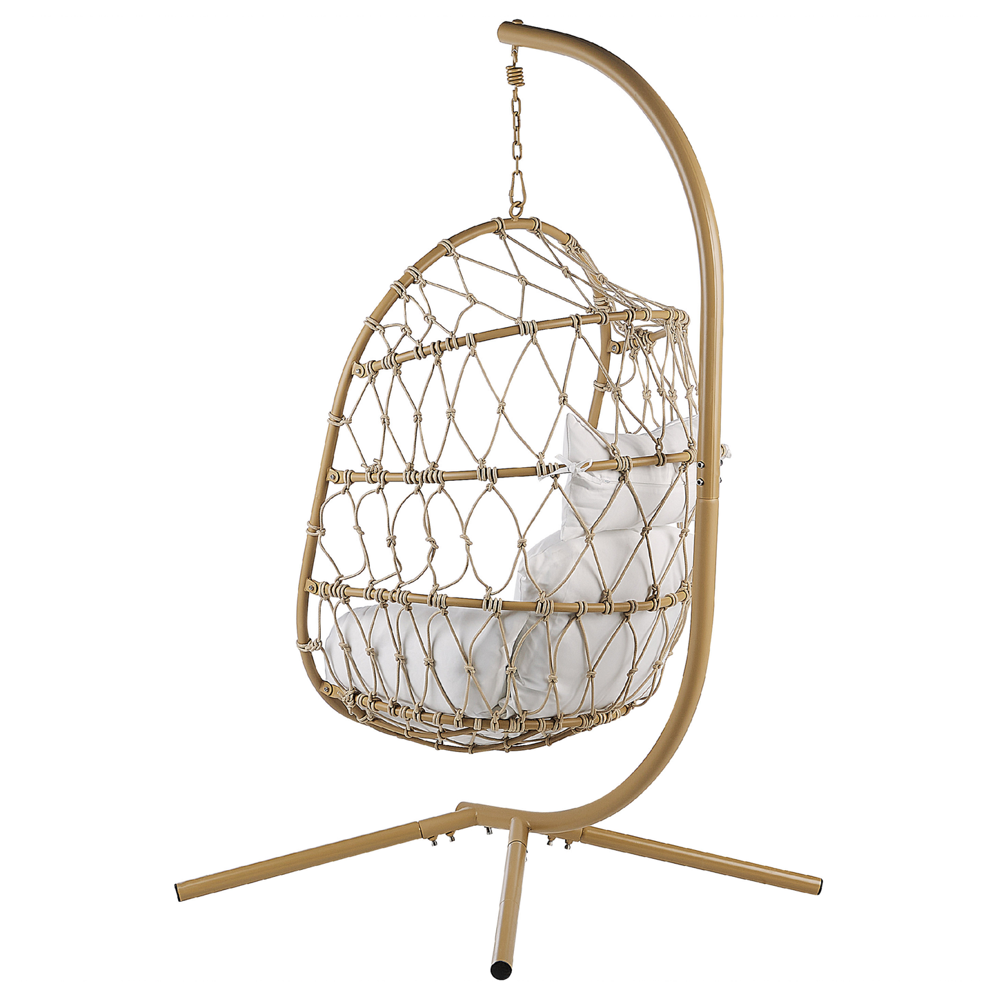 Hängesessel mit Gestell ADRIA Metall Beige