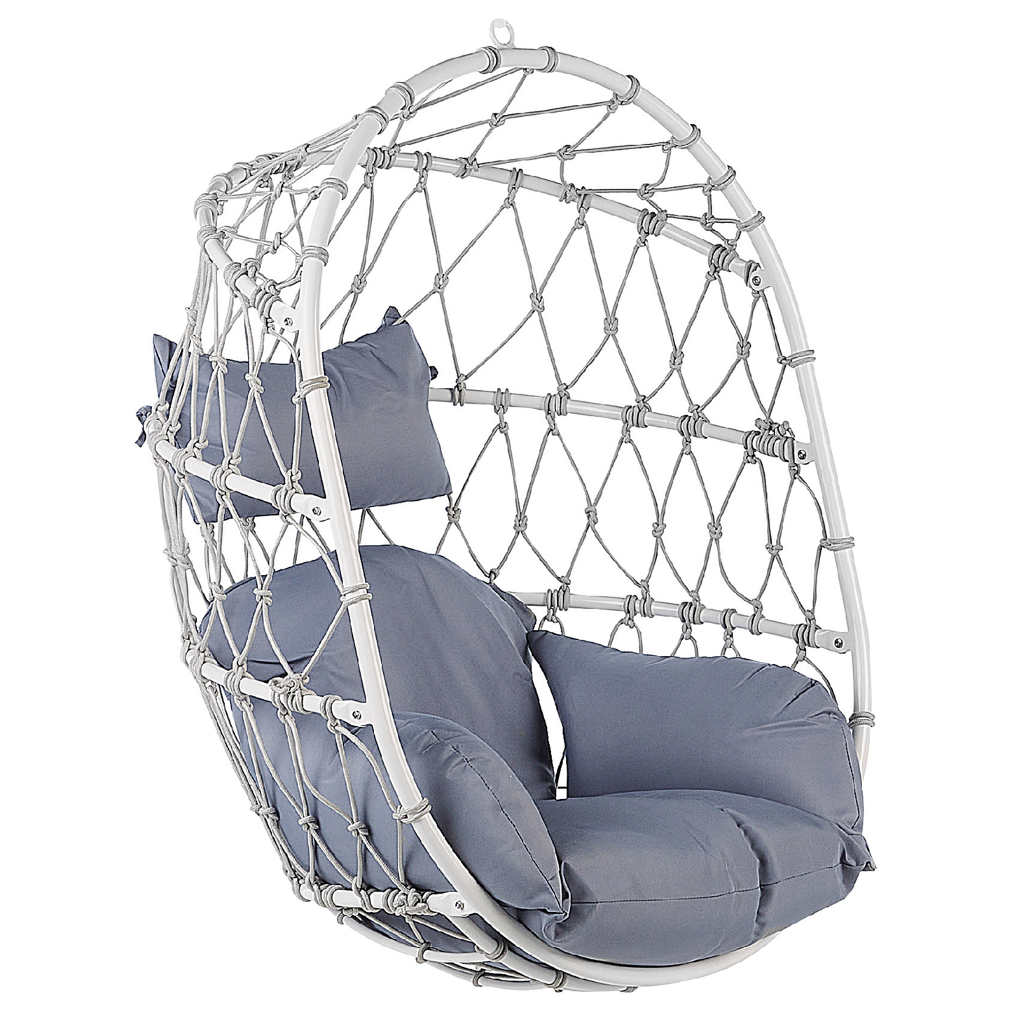 Hängesessel mit Gestell ADRIA Metall Weiss