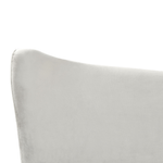 Bett mit Lattenrost Samtstoff CHALEIX 160 x 200 cm Hellgrau