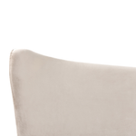 Bett mit Lattenrost Samtstoff CHALEIX 140 x 200 cm Taupe
