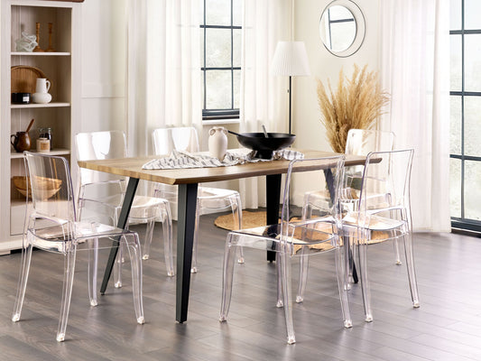 Esszimmerstuhl 2er Set WESTBRIDGE Transparent