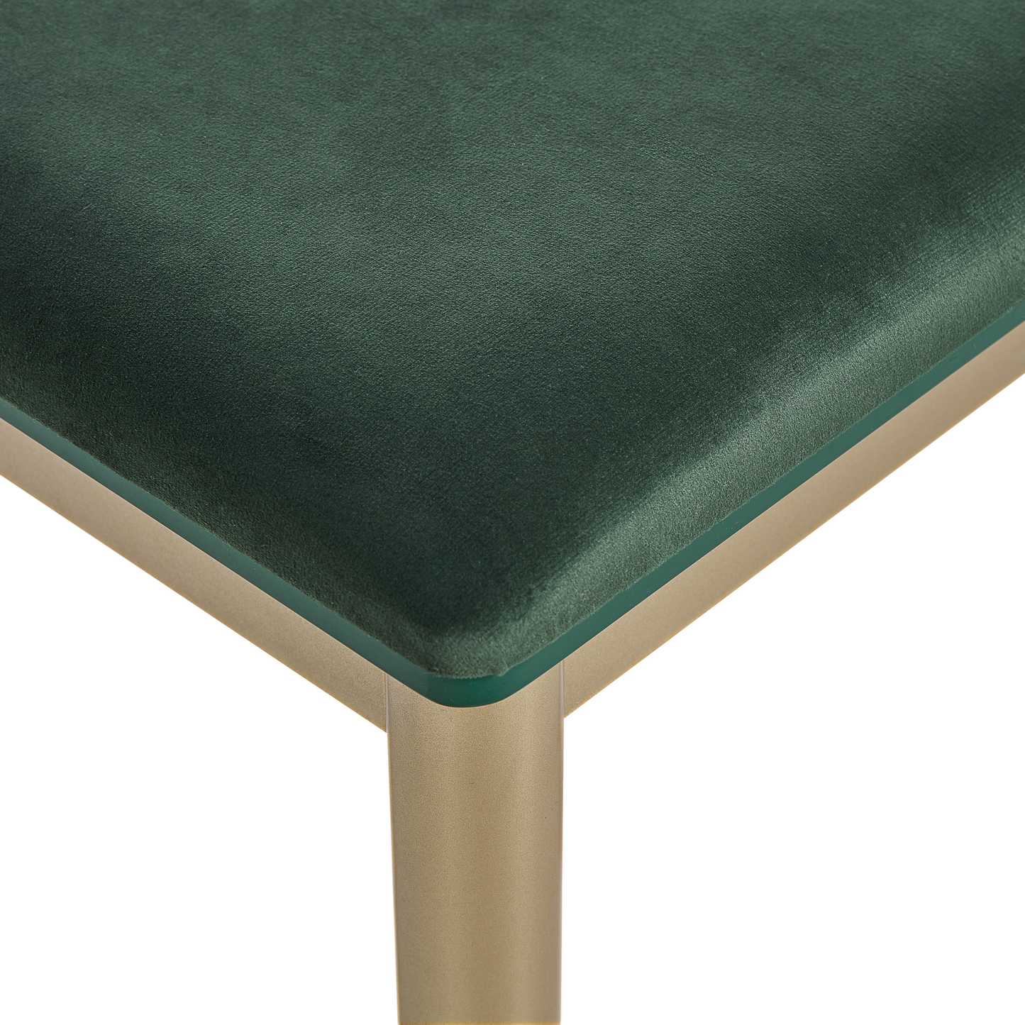 Schminktisch mit Spiegel und Hocker FEDRY LED Smaragdgrün