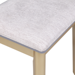 Schminktisch mit Spiegel und Hocker FEDRY LED Grau
