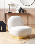 Sessel LOVIISA Bouclé Weiss