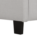 Wasserbett Stoff LA ROCHELLE 180 x 200 cm Hellgrau