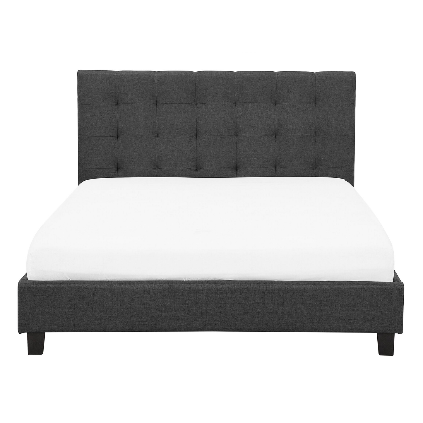 Wasserbett Stoff LA ROCHELLE 140 x 200 cm Dunkelgrau