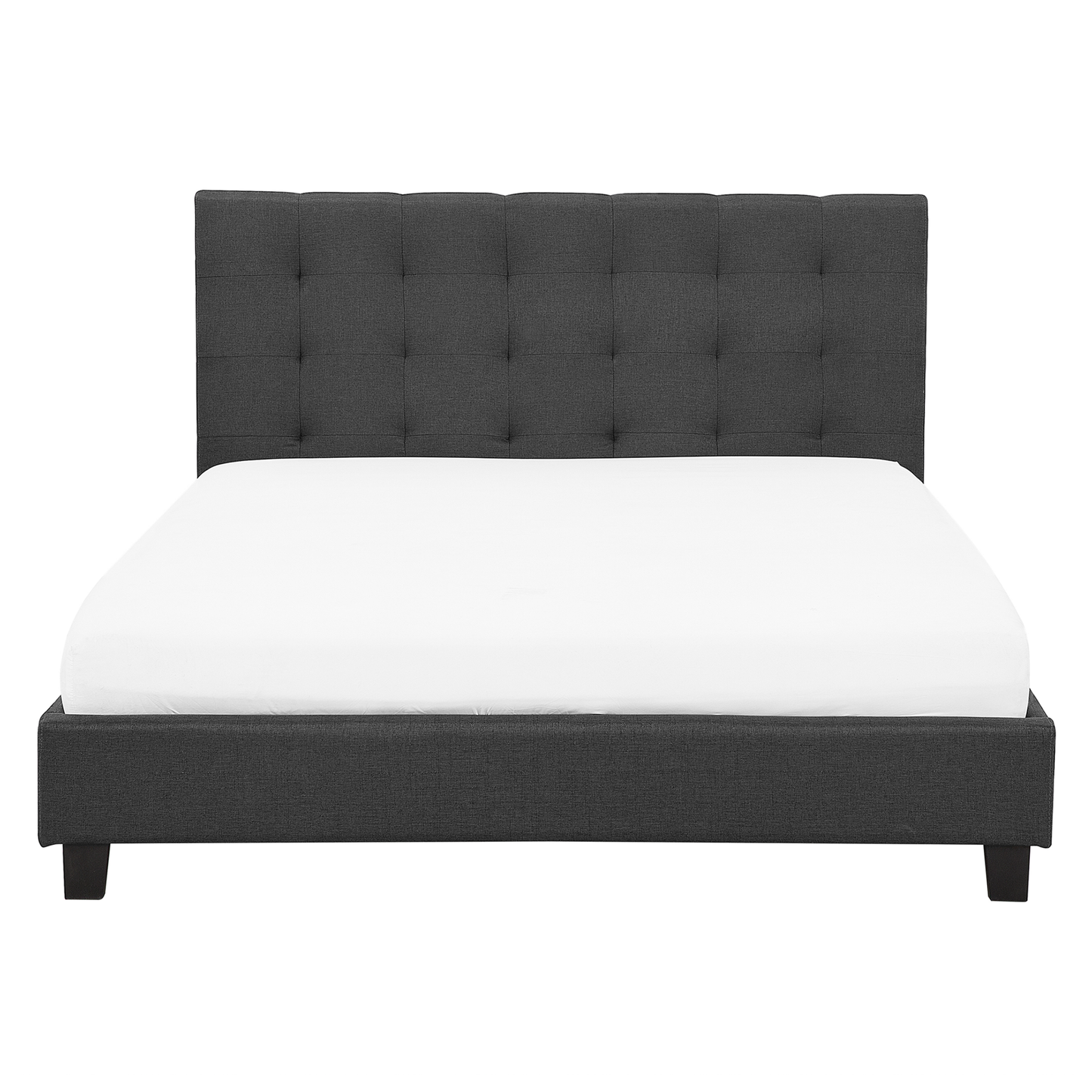 Wasserbett Stoff LA ROCHELLE 160 x 200 cm Dunkelgrau